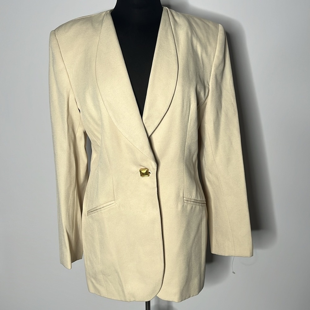 VINTAGE SPIEGEL Women’s Yellow Blazer Jacket Size 10. ((B4))